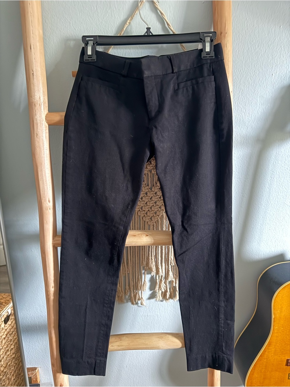 Banana Republic Black Slim Chinos